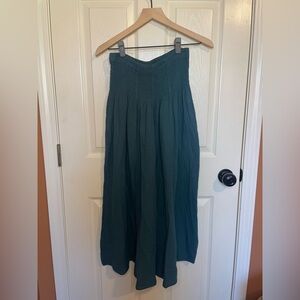 Blue Muslin 100% Cotton Ultra Wide Leg Pants